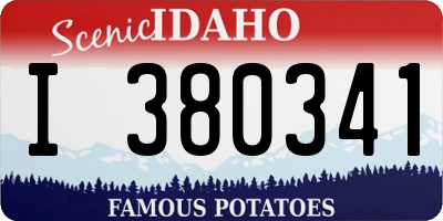 ID license plate I380341