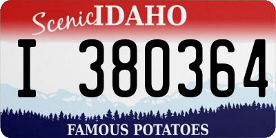 ID license plate I380364