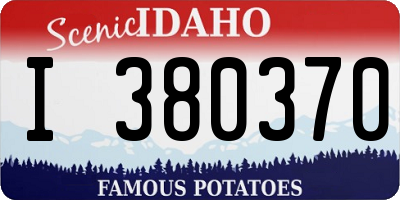 ID license plate I380370