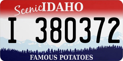 ID license plate I380372