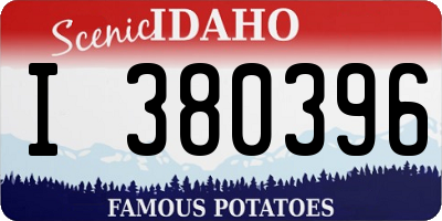 ID license plate I380396