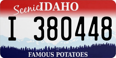 ID license plate I380448