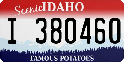 ID license plate I380460