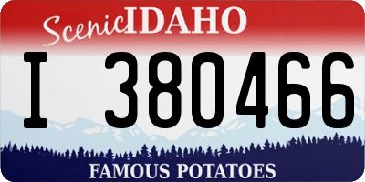 ID license plate I380466
