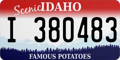 ID license plate I380483