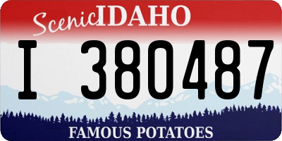 ID license plate I380487