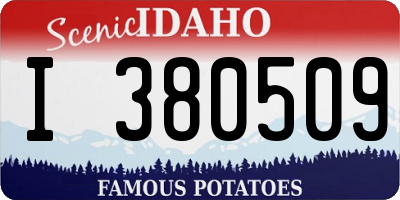 ID license plate I380509
