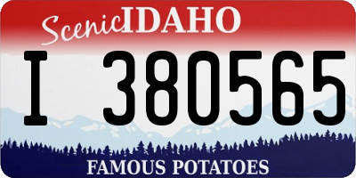ID license plate I380565