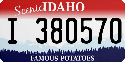 ID license plate I380570