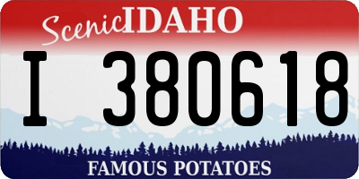 ID license plate I380618
