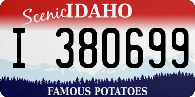 ID license plate I380699