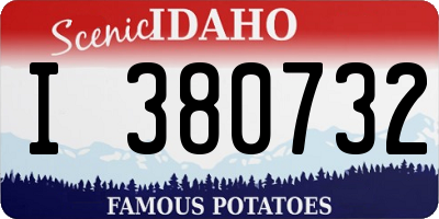 ID license plate I380732