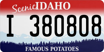 ID license plate I380808