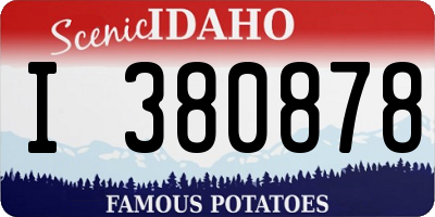 ID license plate I380878