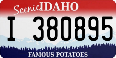 ID license plate I380895