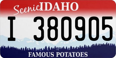 ID license plate I380905