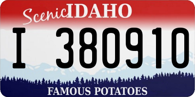 ID license plate I380910