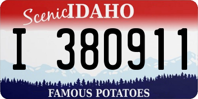 ID license plate I380911
