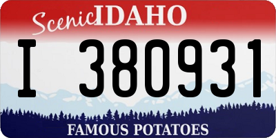 ID license plate I380931