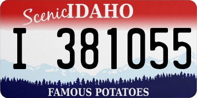 ID license plate I381055