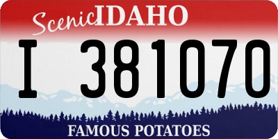 ID license plate I381070