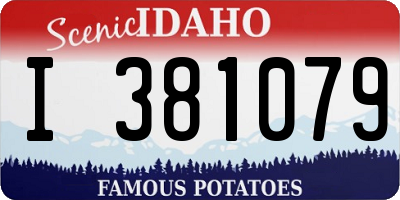 ID license plate I381079