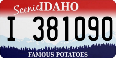 ID license plate I381090