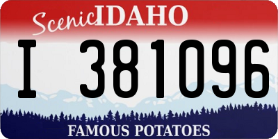 ID license plate I381096