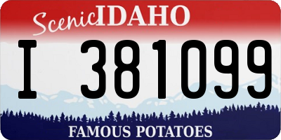 ID license plate I381099