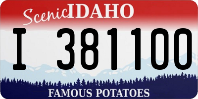 ID license plate I381100