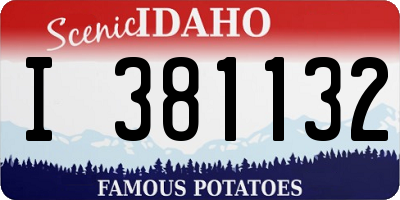 ID license plate I381132