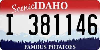 ID license plate I381146