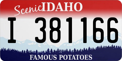 ID license plate I381166
