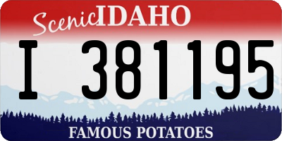 ID license plate I381195