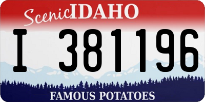 ID license plate I381196
