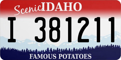 ID license plate I381211