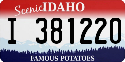 ID license plate I381220