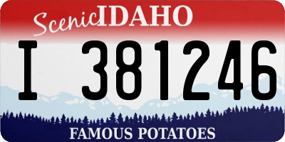 ID license plate I381246
