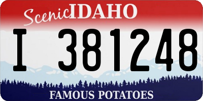 ID license plate I381248