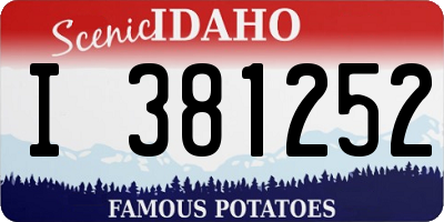 ID license plate I381252