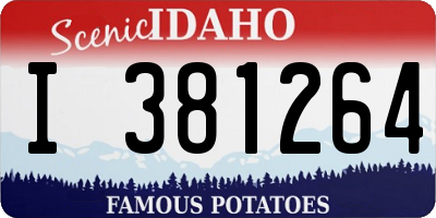 ID license plate I381264