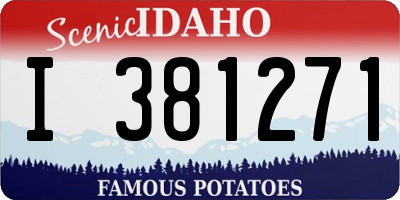 ID license plate I381271