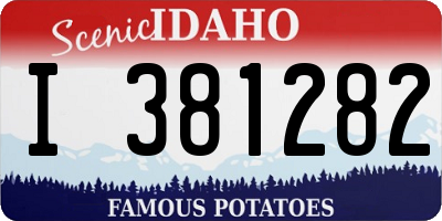 ID license plate I381282