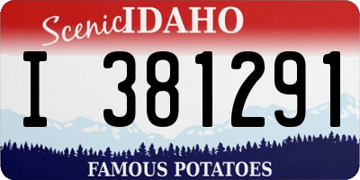 ID license plate I381291