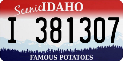 ID license plate I381307