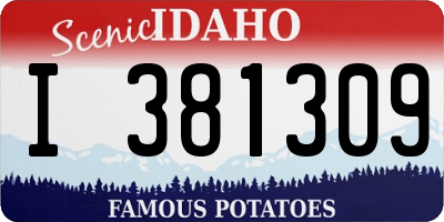 ID license plate I381309