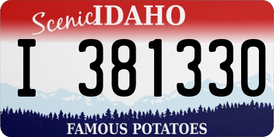 ID license plate I381330