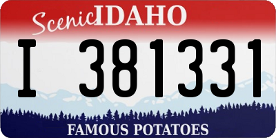 ID license plate I381331