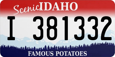 ID license plate I381332