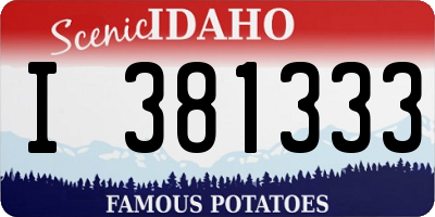 ID license plate I381333
